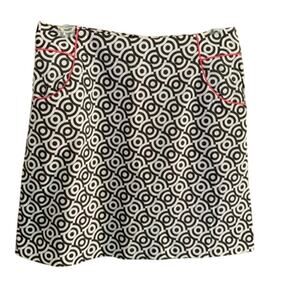 Sport Haley Black & White Circle Print Stretch Active Golf Skirt Size 4
